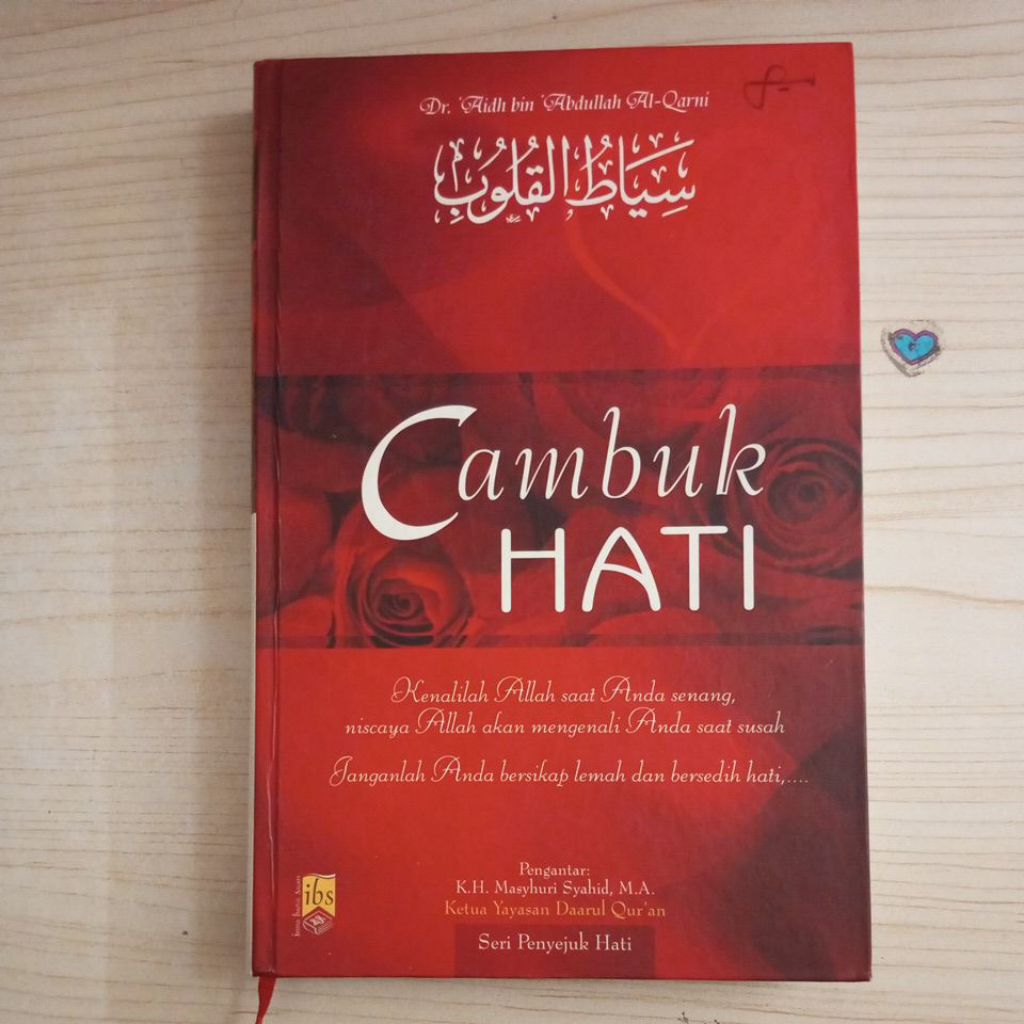 BUKU CAMBUK HATI OLEH DR AIDH BIN ABDULLAH AL QARNI