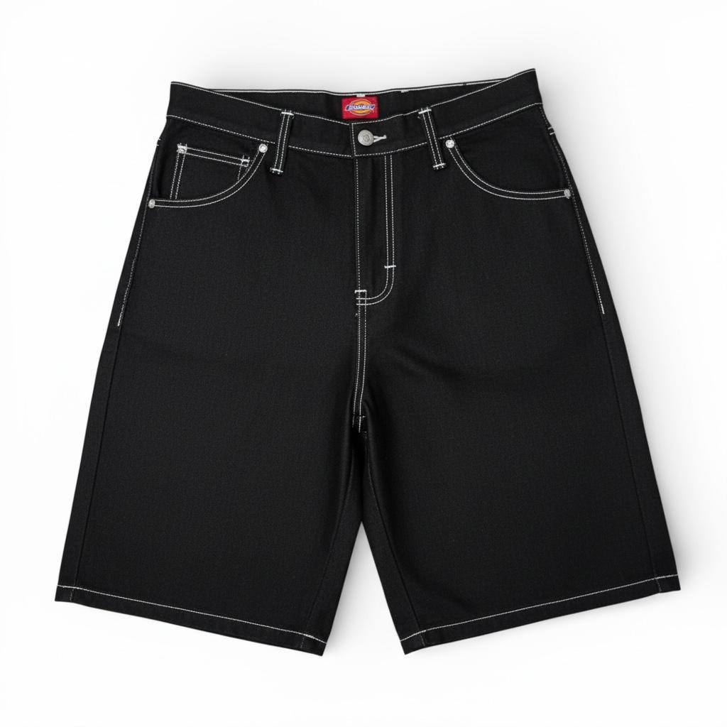 Jorts Pants Carpenter Black Denim Baggy
