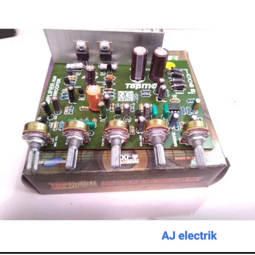 KIT Amplifer plus Subwoofer dan Mic mono 60Watt.