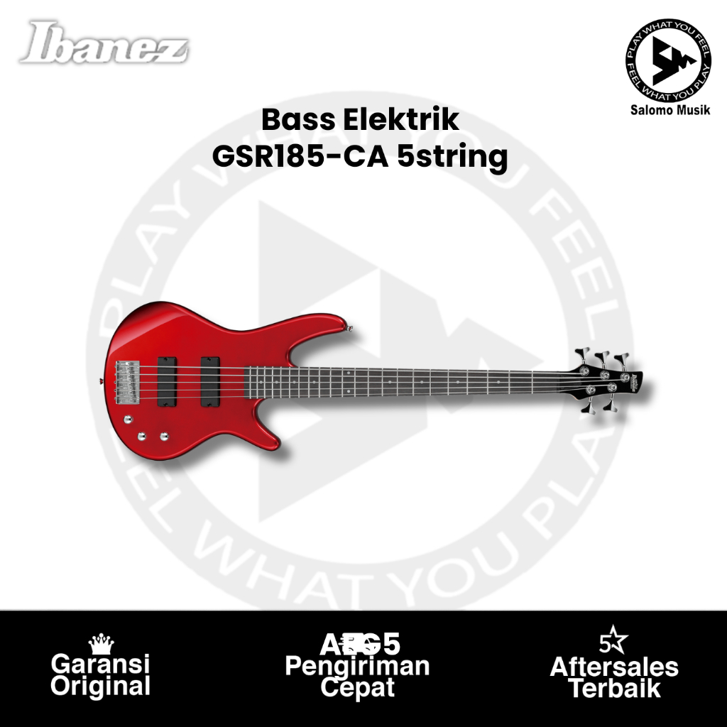 Bass Elektrik Ibanez GSR185 5 String Bass Guitar Original