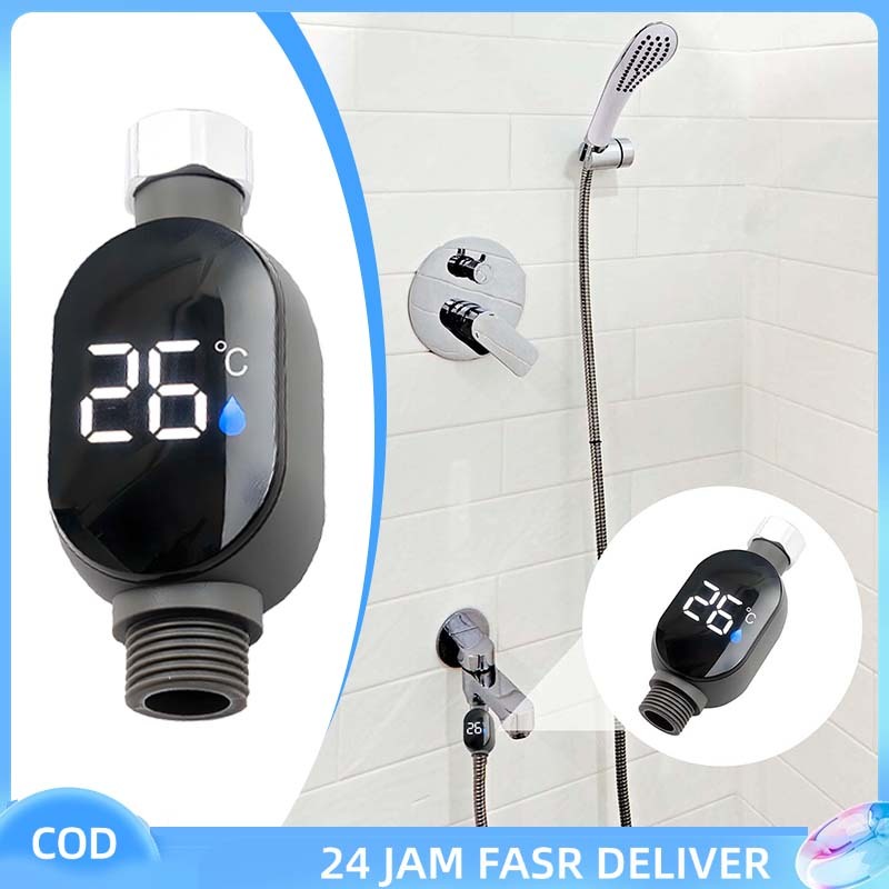 Termometer Cerdas Untuk Shower Responsif Termometer Shower Tahan Air Termometer Digital Air Panas