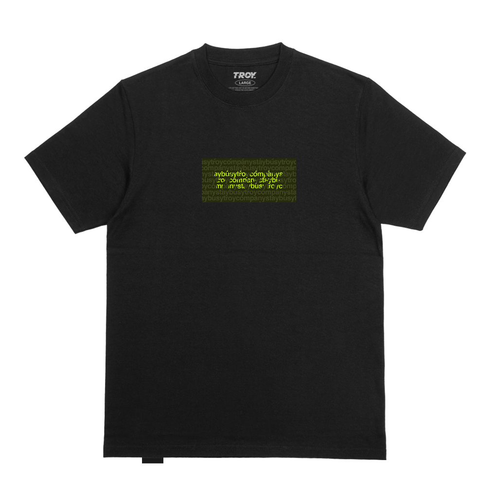 Troy Company Tshirt Black TiT- Kaos Hitam Lengan Pendek MTD 3557