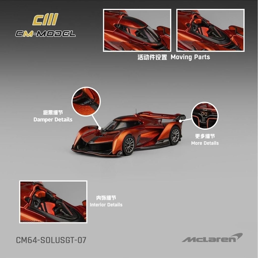 CM MODEL MCLAREN SOLUS GT ORANGE