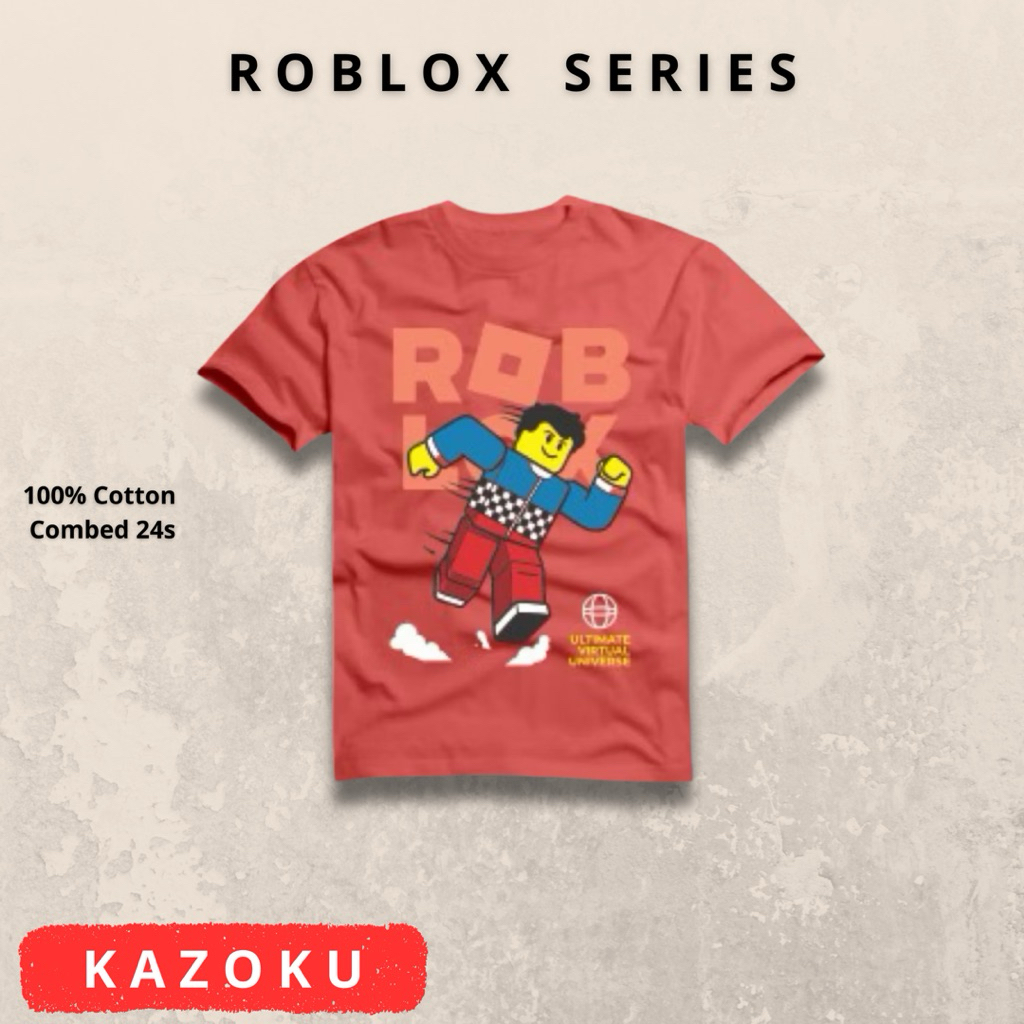 (KAZOKU)-Kaos baju anak anak ROblox Series:6-8-10-12-14