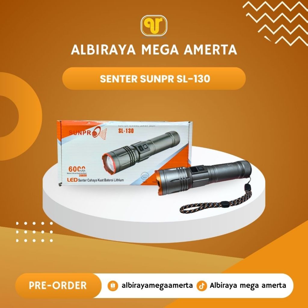 [COD] Senter SUNPRO SL-130 | TERMURAH | GROSIR