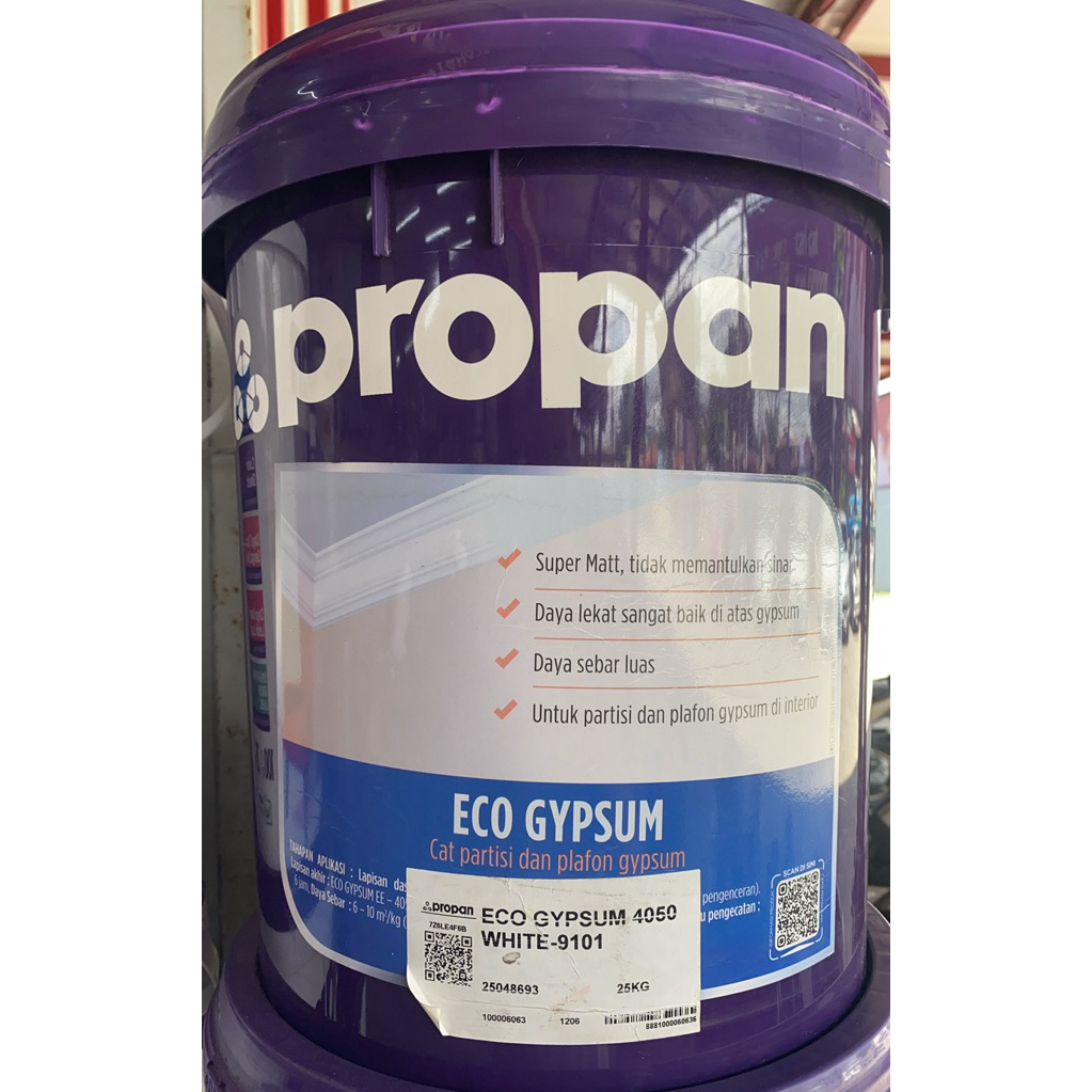 Propan Eco Gypsum 4050 Putih 9101 25Kg/ Cat Plafon/ Cat Gypsum/ Cat Khusus Gypsum