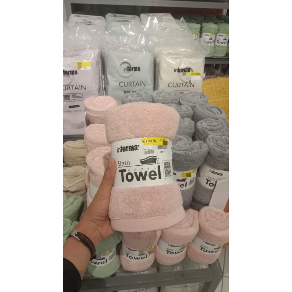 Informa Bath Towel Marshmallow Handuk Traveing Ringan Dengan Daya Serap Tinggi