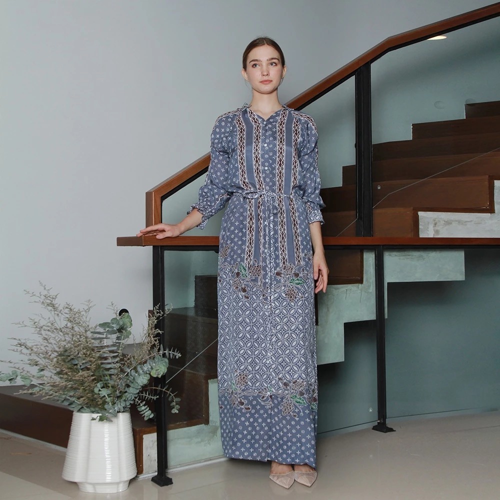 Batik Huza Gamis Batik Dress Batik Gamis Sezya
