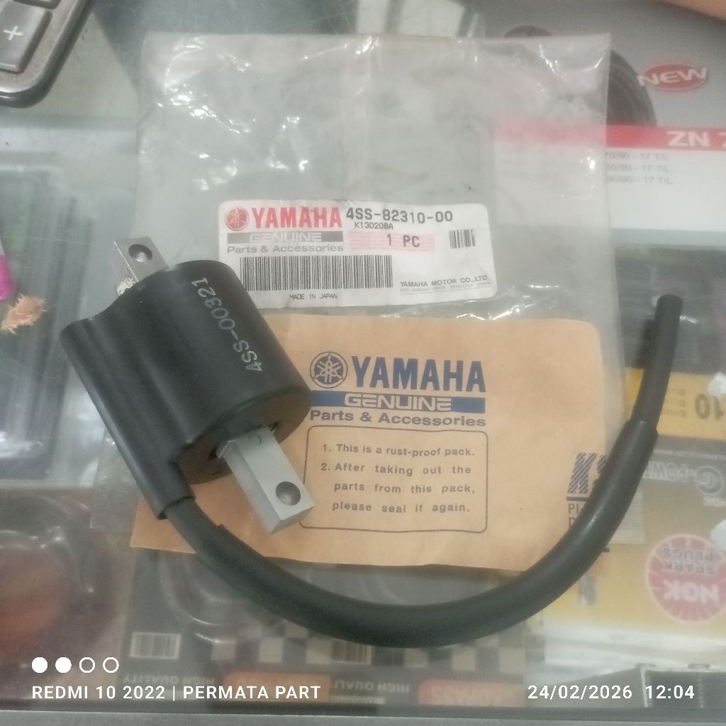 koil coil yamaha YZ125 YZ 125 moric jf2 japan jepang nos new old stok 4ss original yamaha ygp