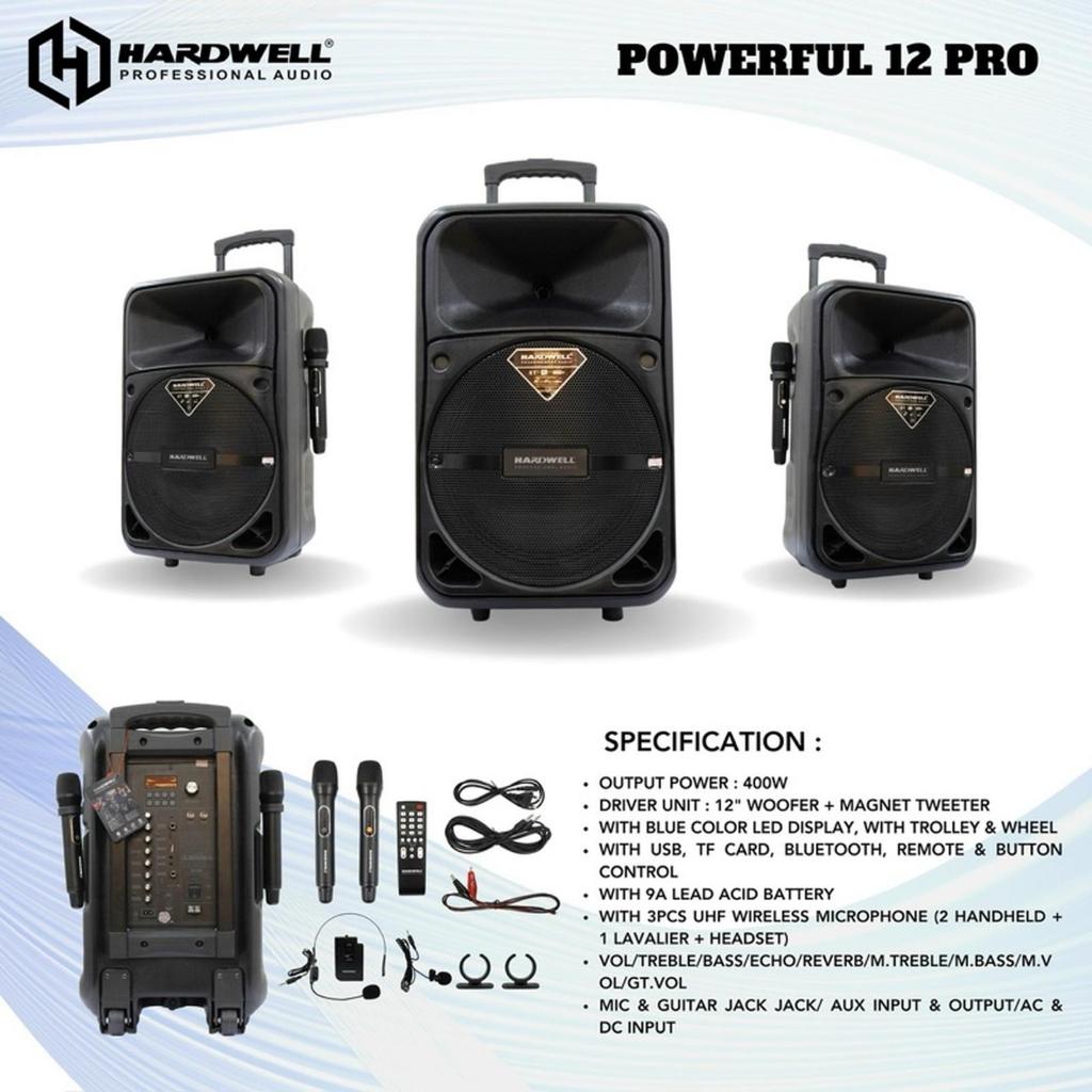 Speaker Hardwell Powerfull 12 inch Original portable hardwell powerfull 12pro | MELODY CLASSIC