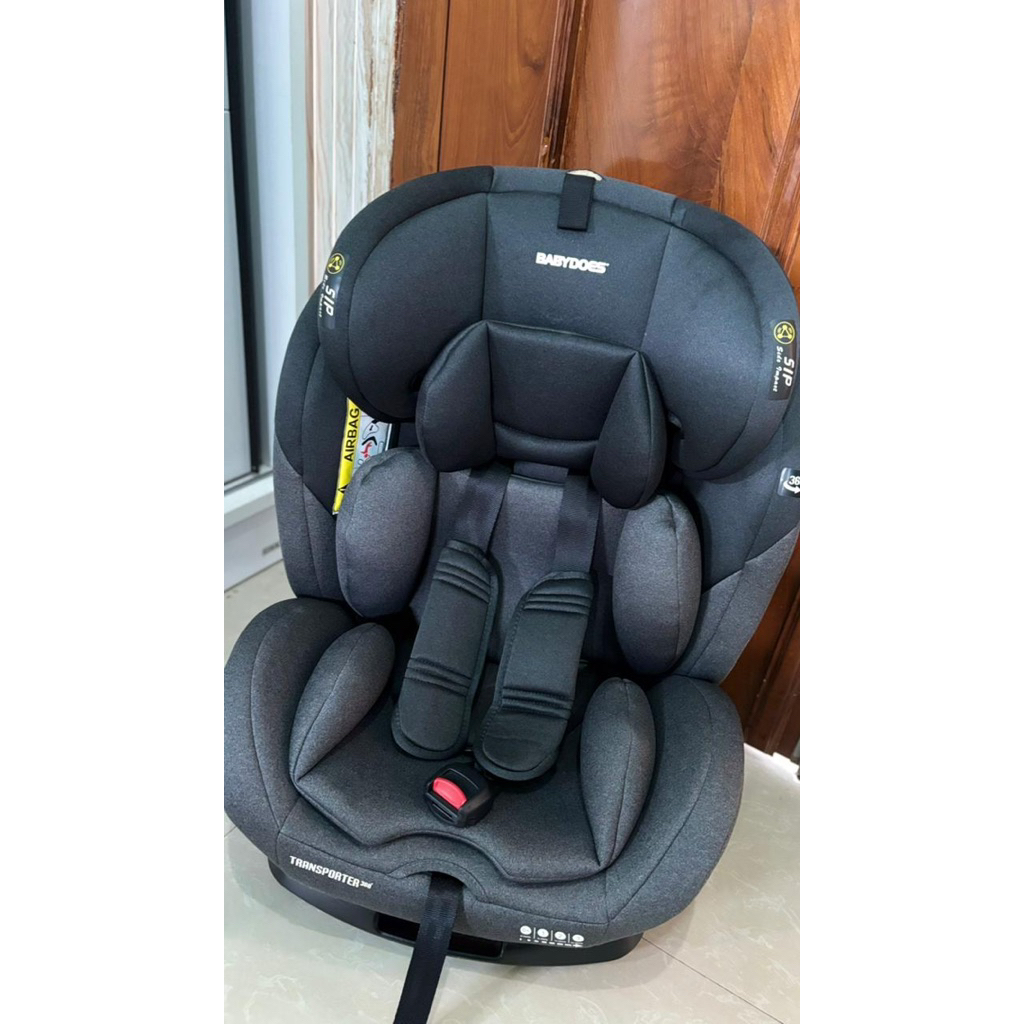 Preloved Babydoes Car seat- Babydoes Carseat Transporter Gray