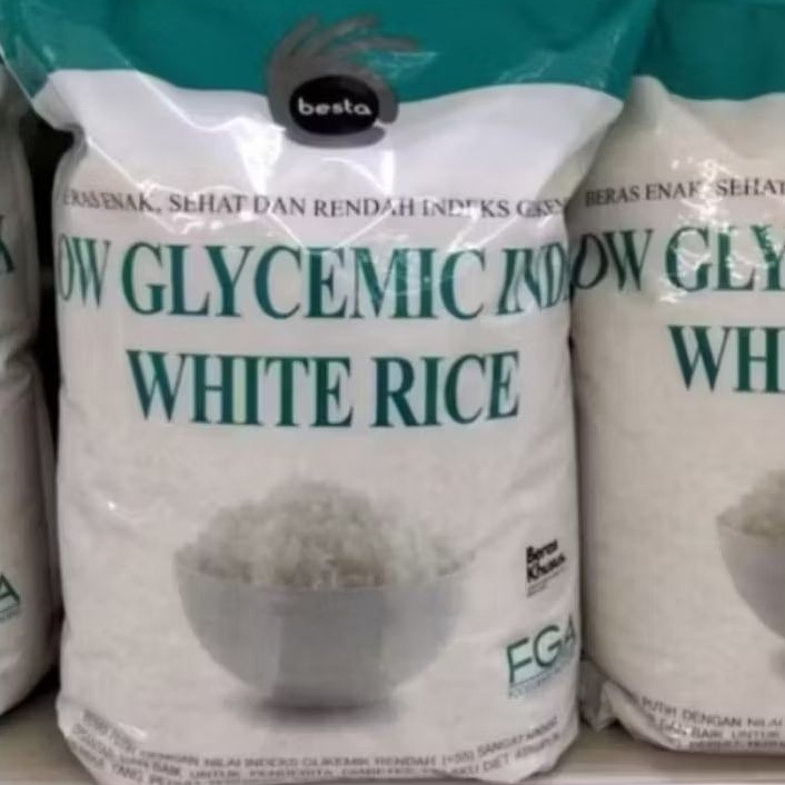 BESTA Beras  Low Glycemic Index White Rice Diabetes 5Kg