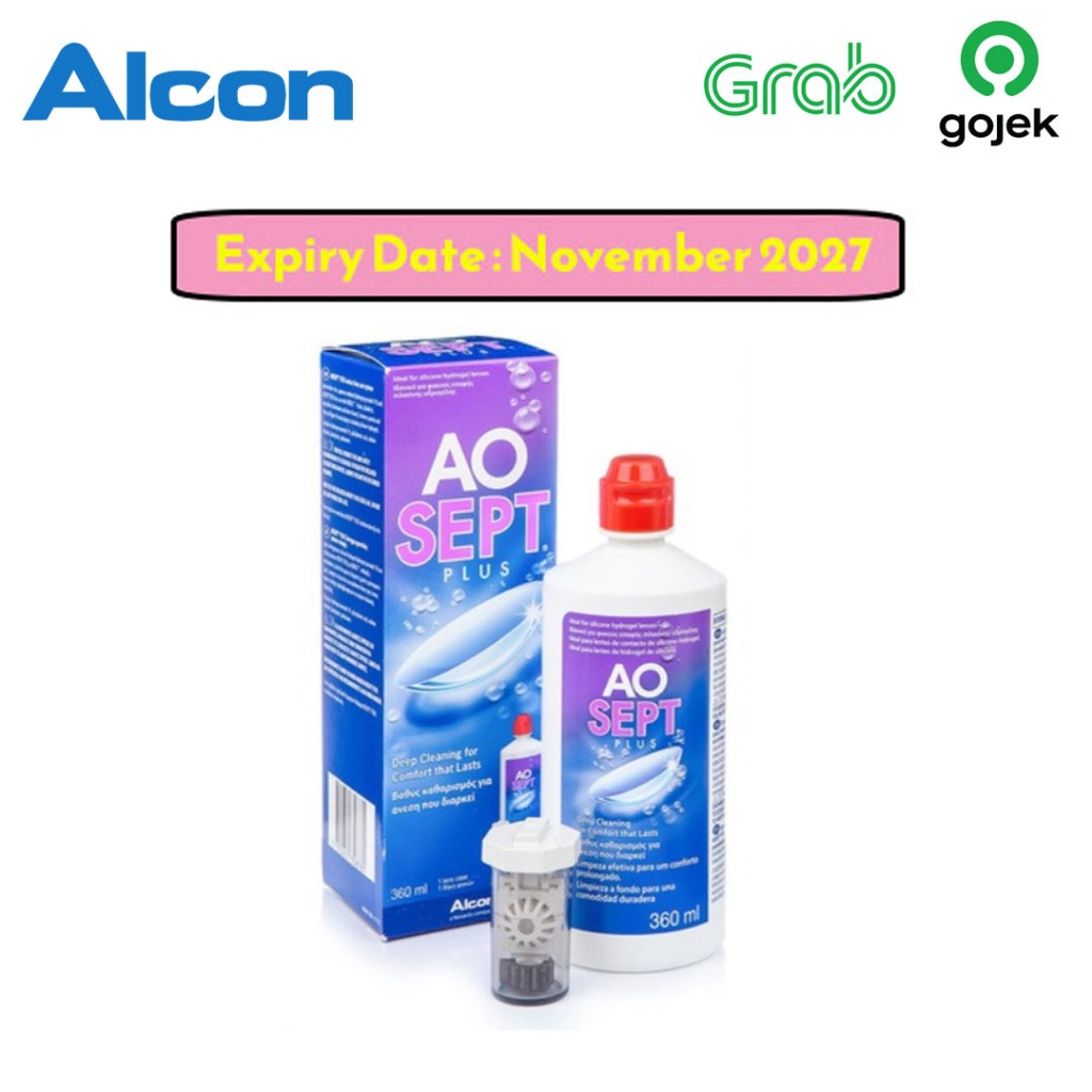 Lensza | AO Sept Plus 360ml | Cairan Softlens AO Sept | Cairan Pembersih Soflen by Alcon