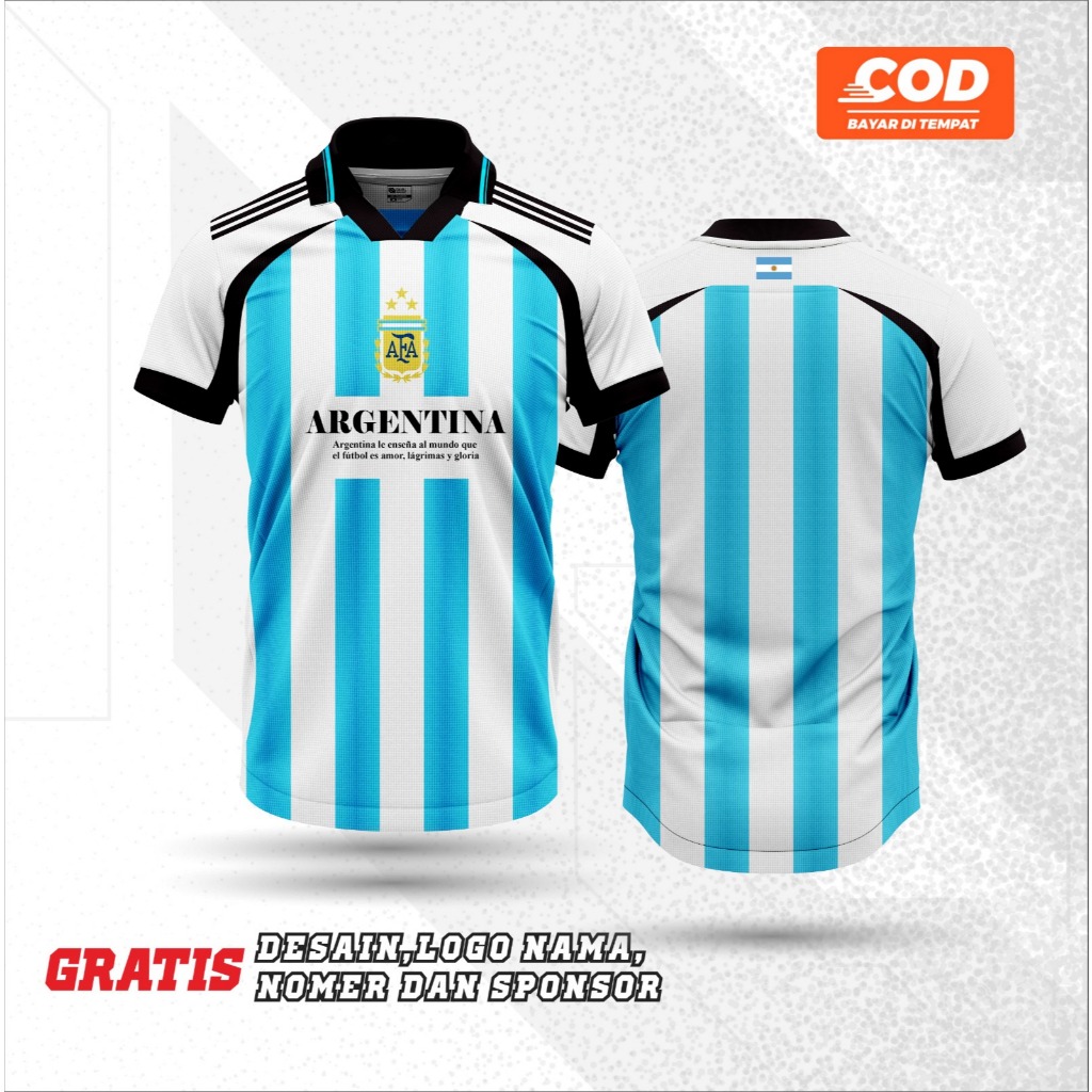 JERSEY FANTASY RETRO CUSTOM FULLPRINTING ARGENTINA / JERSEY ARGENTINA VINTAGE