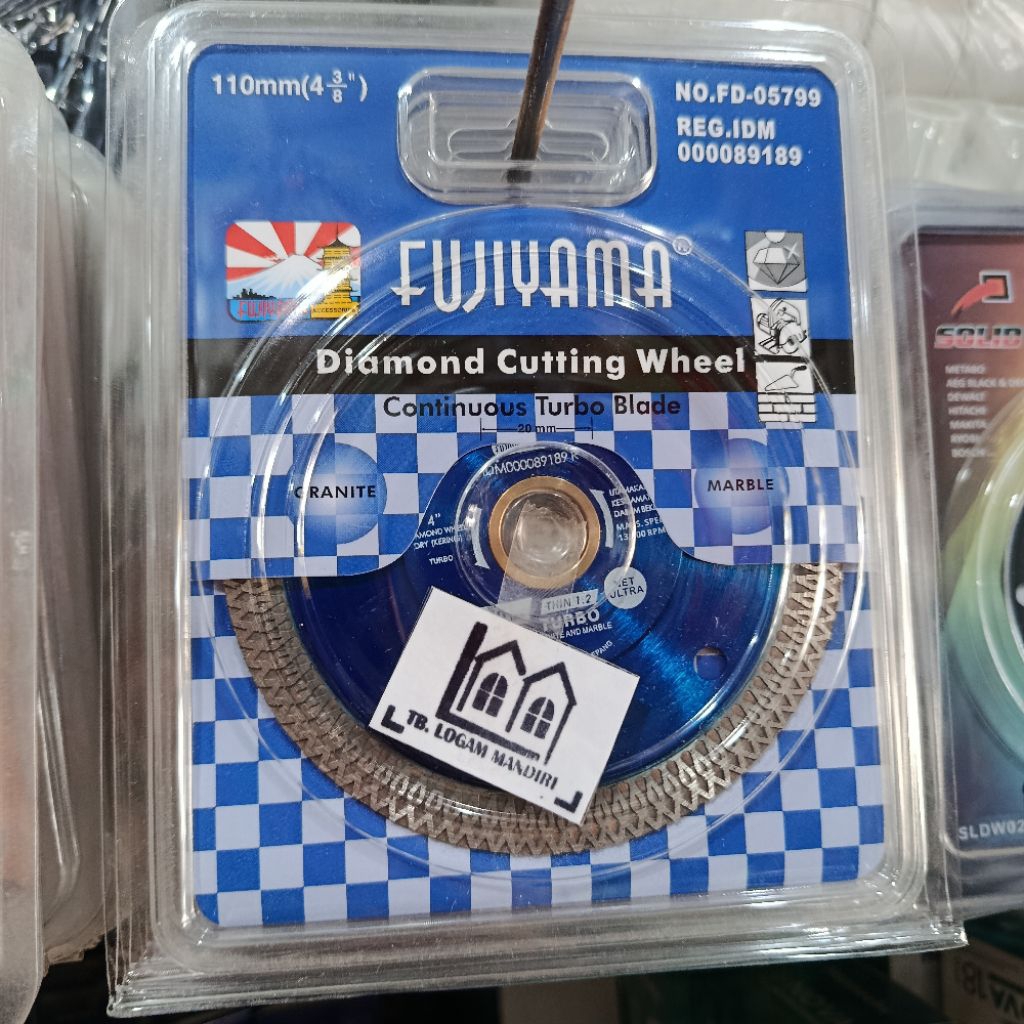 Diamond Wheel Turbo Fujiyama Mata Gerinda Potong Keramik Granit
