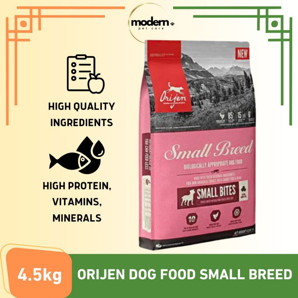 Orijen Dog Food Small Breed Makanan Anjing Freshpack 4.5kg