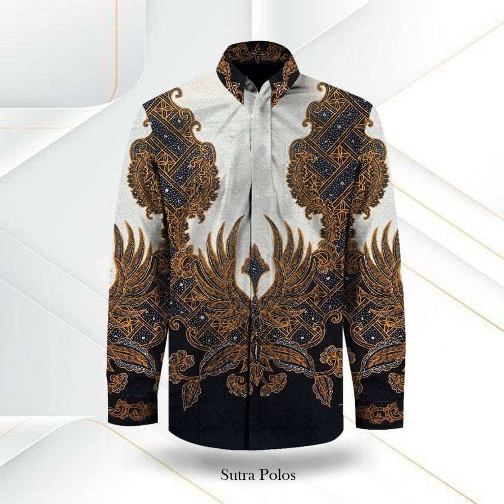 Bahan Batik Tulis Pola Kemeja Sutra ATBM Premium