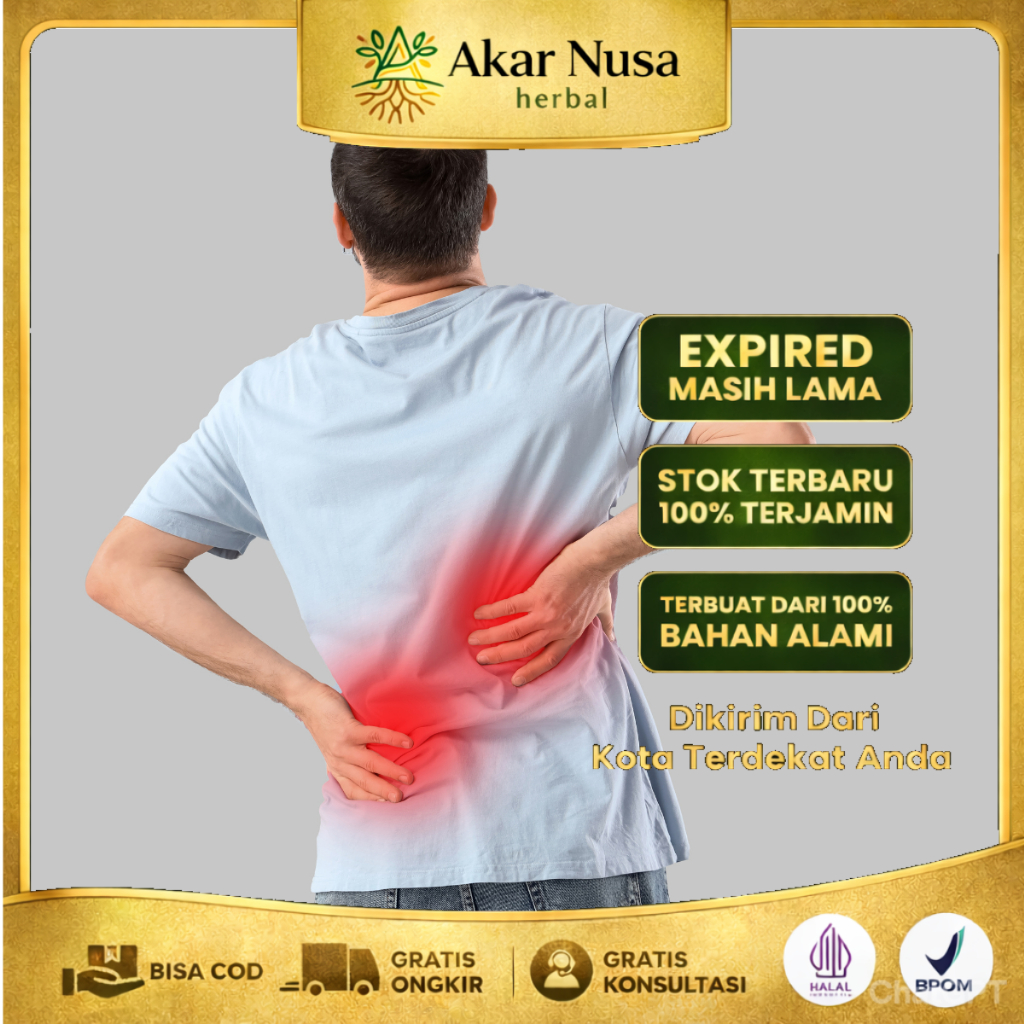 Obat Sakit Pinggang Asam Urat Obat Saraf Kejepit Obat Pegal Linu Nyeri Otot & Tumit - Sendifit