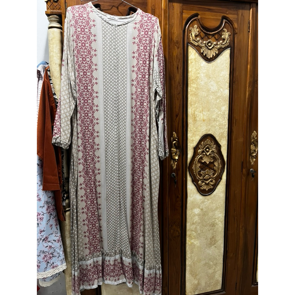 Kina Dress by FIXPOSE variasri Berry Bean//dress wanita//raya dress 2026//Gamis terbaru 2026//sarimb