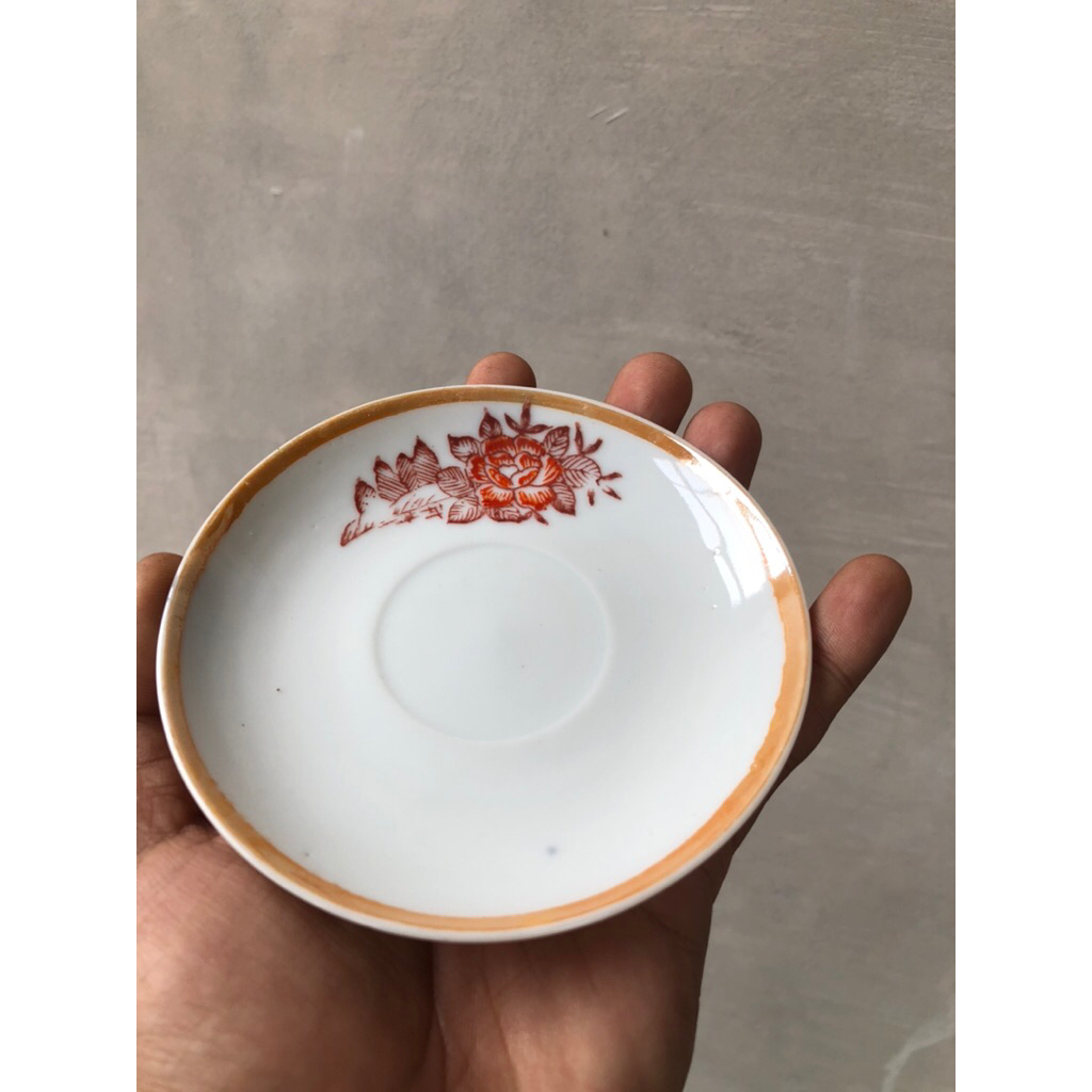 Lepek Gelas keramik china jadul