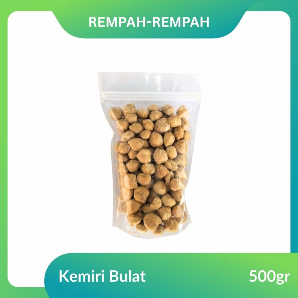 KEMIRI BULAT KEMASAN 500 GRAM BERKUALITAS