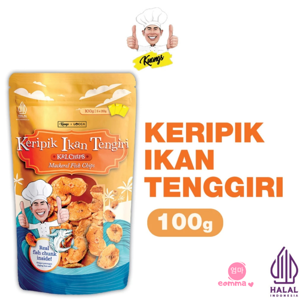 KUANGS KERIPIK IKAN TENGGIRI KRL CHIPS 100G