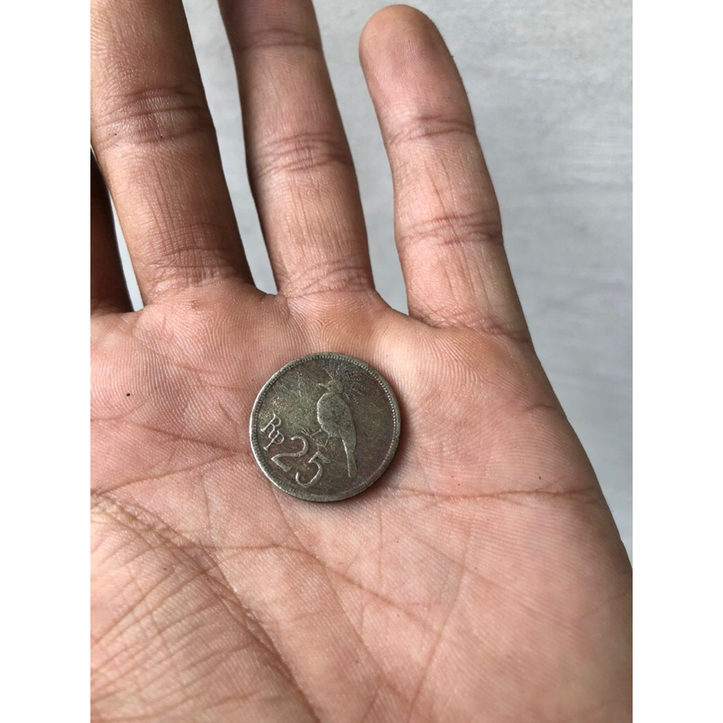 Uang jadul koin antik 25 Rp