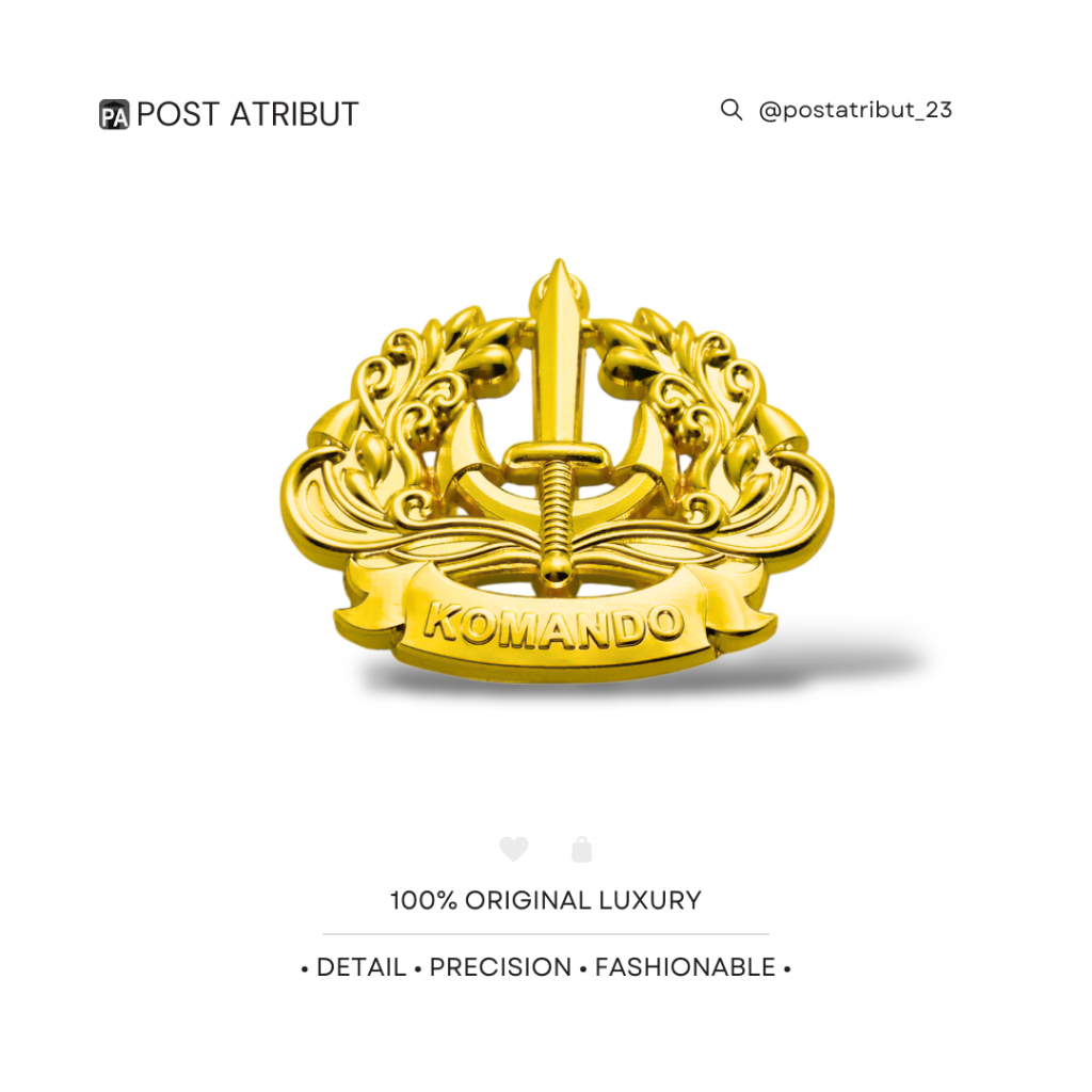 100% LUXURY Brevet Diko Komando TNI AL / Pin Diko Komando / Atribut Dinas / Angkatan Laut / Porduk P