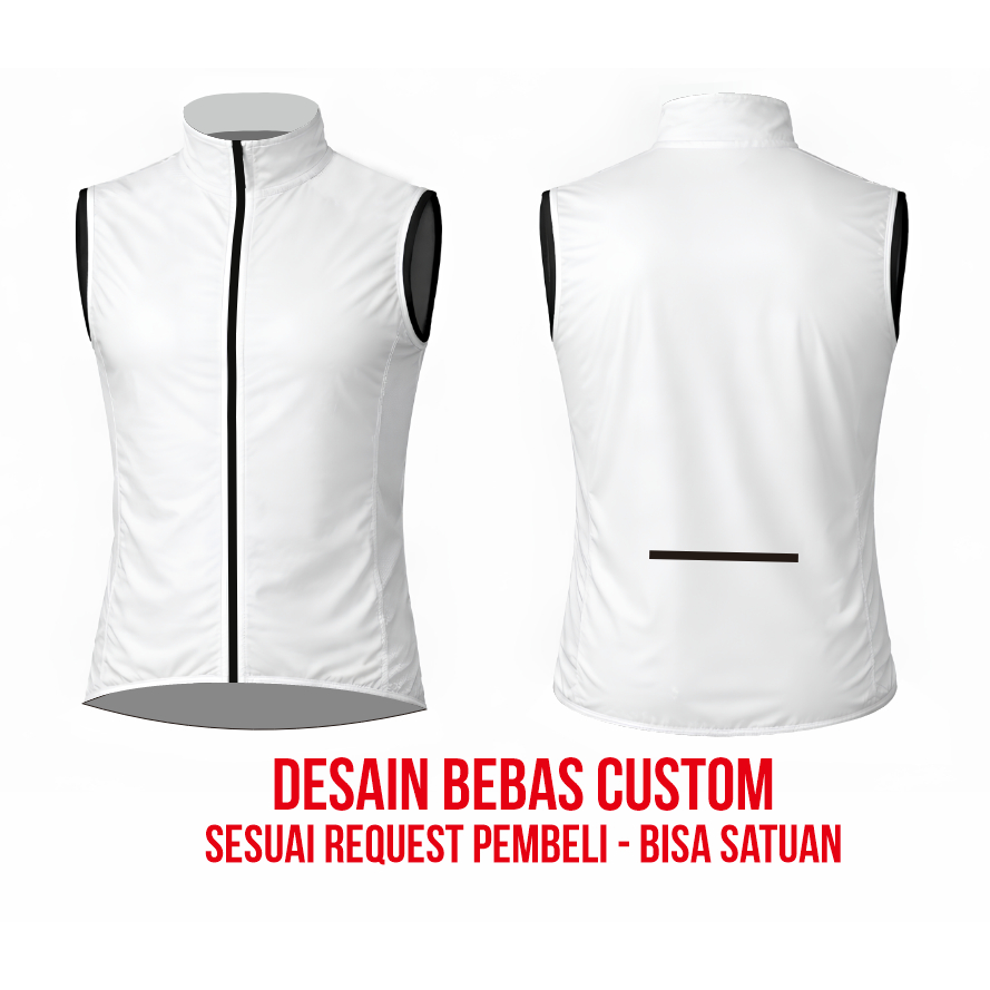 JSB SPORTWEAR | VEST CYCLING / ROMPI SEPEDA / OLAHRAGA PRIA / WANITA BAHAN PARASUT/ DESAIN CUSTOM