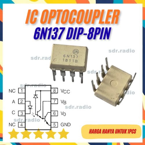 6N137 6N 137 6n137 6n 137 Optocoupler Opto-isolator Isolators DIP 8PIN