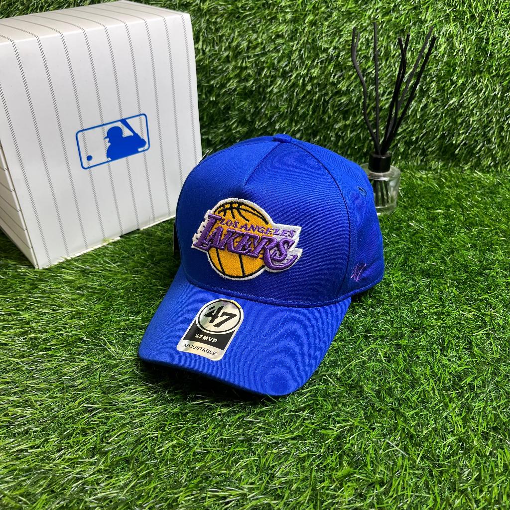 Topi Basseball LAKERS Bordir Timbul Bahan Biru Topi Baseball Topi Premium Ori 47 brand