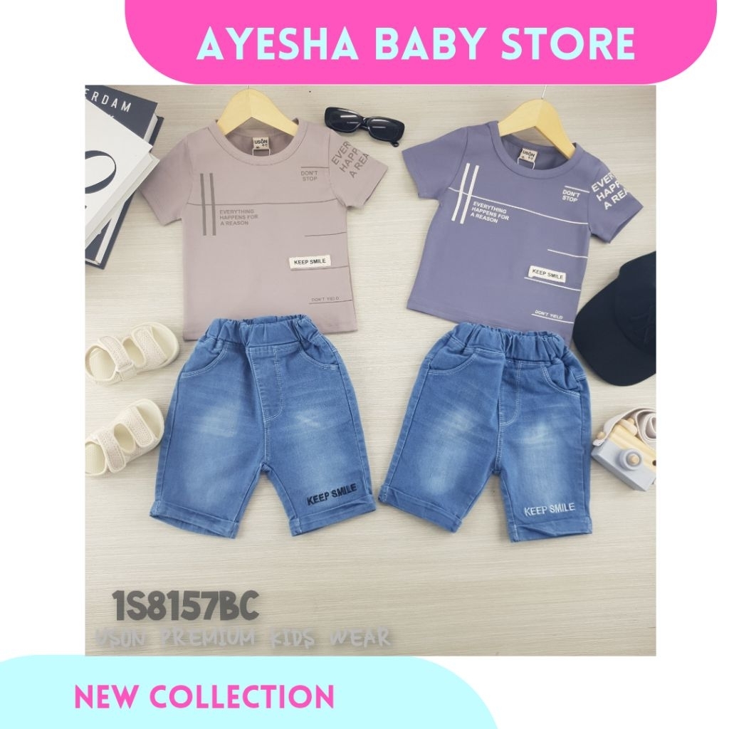 AYESHA Setelan Uson Celana Jeans Anak Cowok