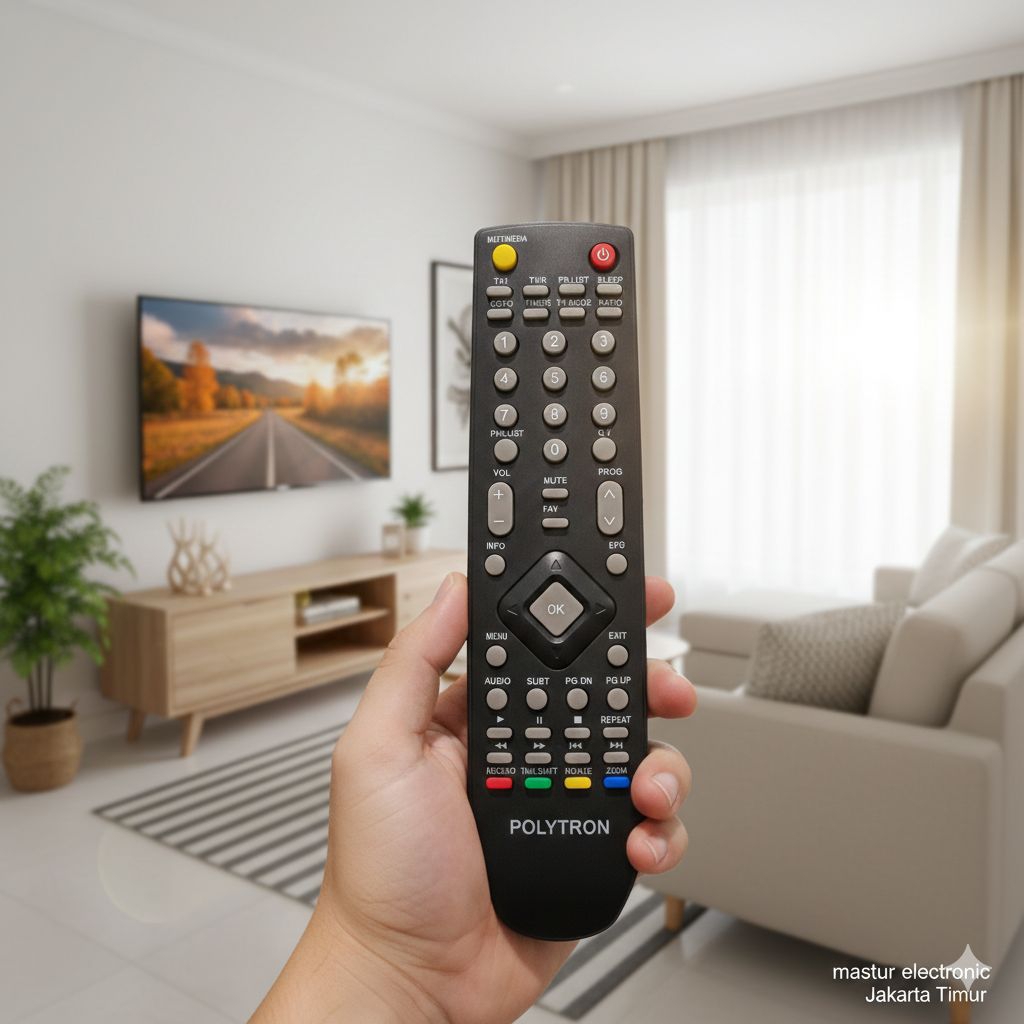 REMOTE REMOT STB RECEIVER POLYTRON 81G352 SEPERTI ORIGINAL