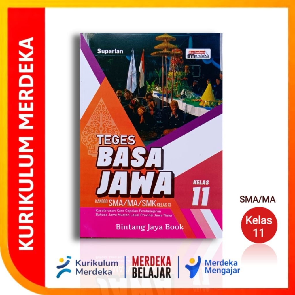 Buku Siswa Teges Basa Jawa Kelas 11 SMA/MA Kurikulum Merdeka - Buku Bahasa Jawa Kurikulum Merdeka Un