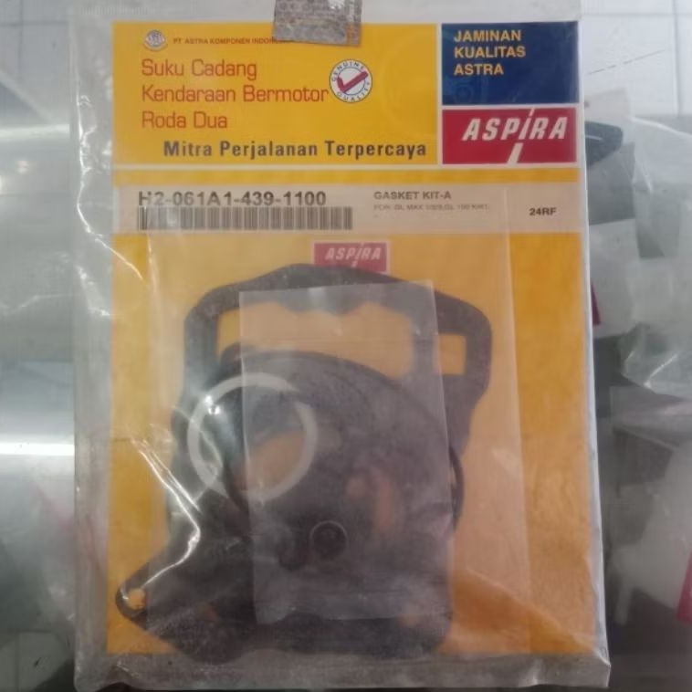 PACKING TOP SET ( GASKET KIT A ) HONDA GL 100 CDI GL MAX CDI MERK ASPIRA - H2 061A1 439 1100