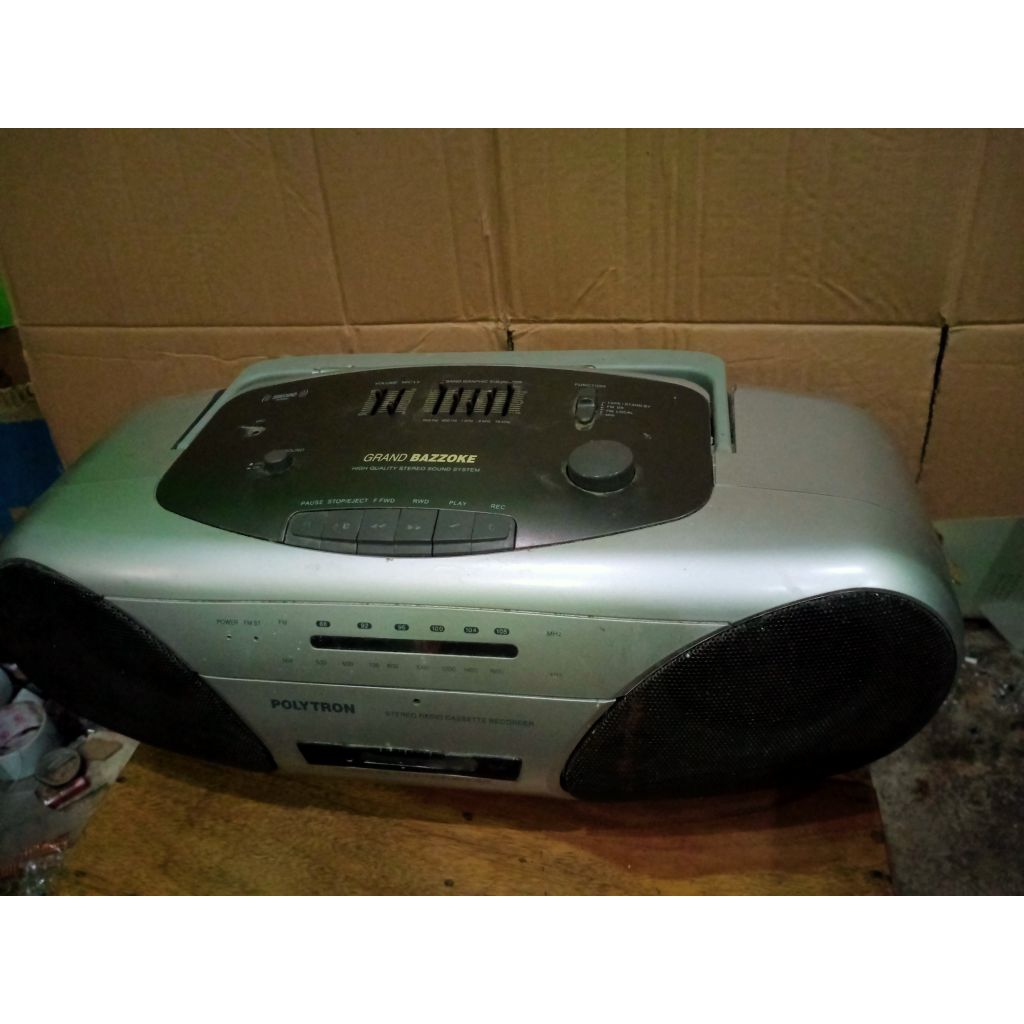 Radio Tape Compo Kapsul Polytron Grand Bazzoke Kaset Normal
