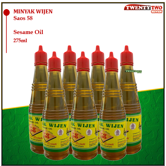 [Doz] 6x Saos 58 Minyak Wijen 275ml / 600ml