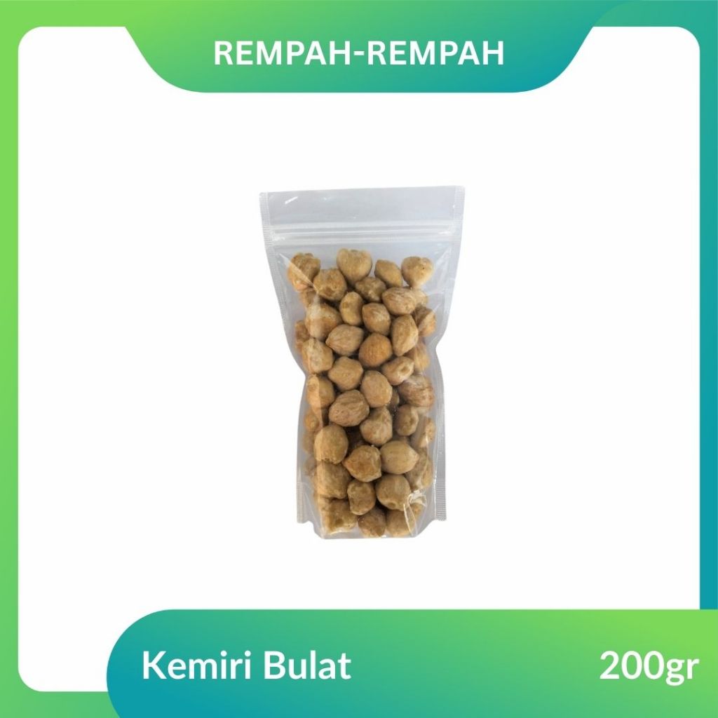 KEMIRI BULAT KEMASAN 200 GRAM BERKUALITAS