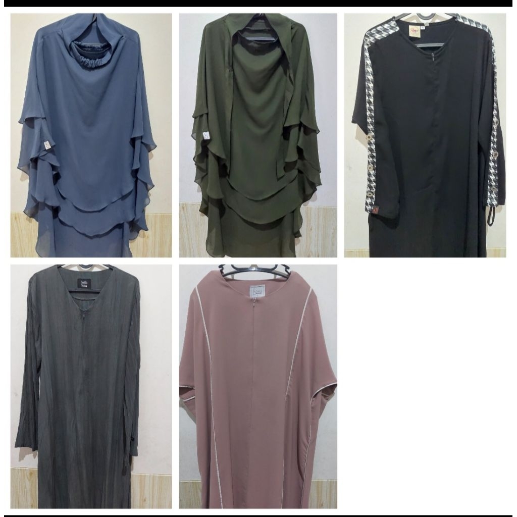 preloved fk savana dan line abaya by sofni