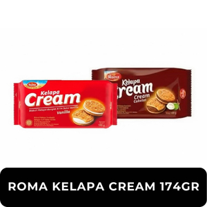 Biskuit Roma Kelapa Cream Coklat & Vanila