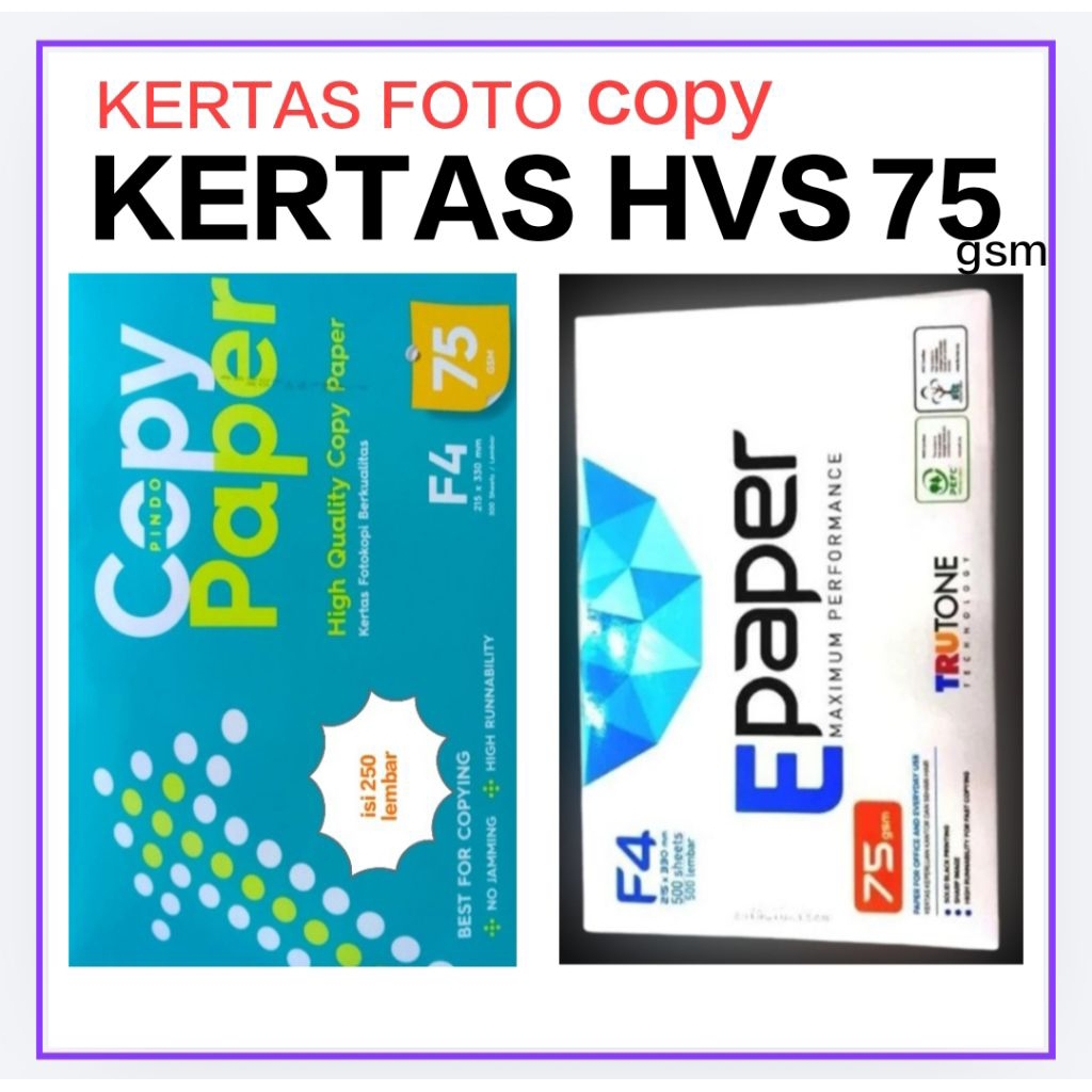 HVS 75gsm, F4/folio