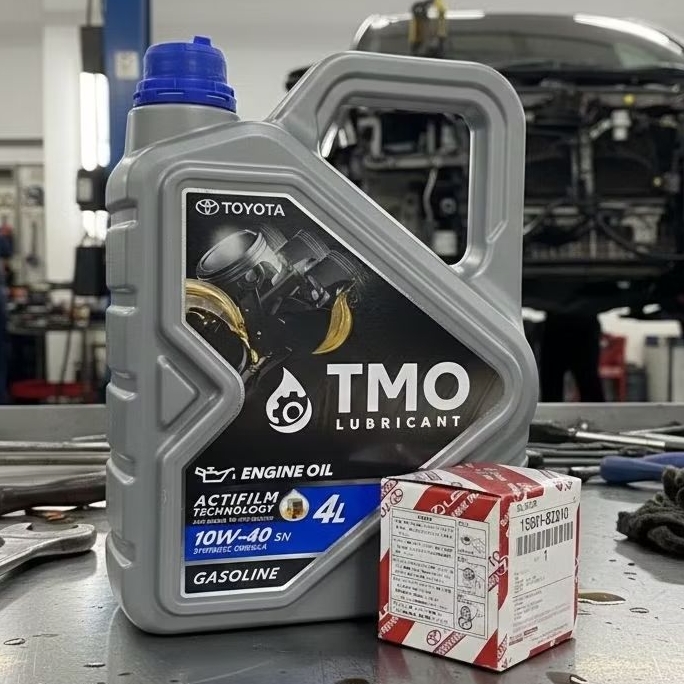 PAKET FILTER OLI TOYOTA 15601-BZ010 OLI MOBIL TOYOTA TMO 10W-40 SN 4L | Oli mesin TMO SAE 10W-40 4 L