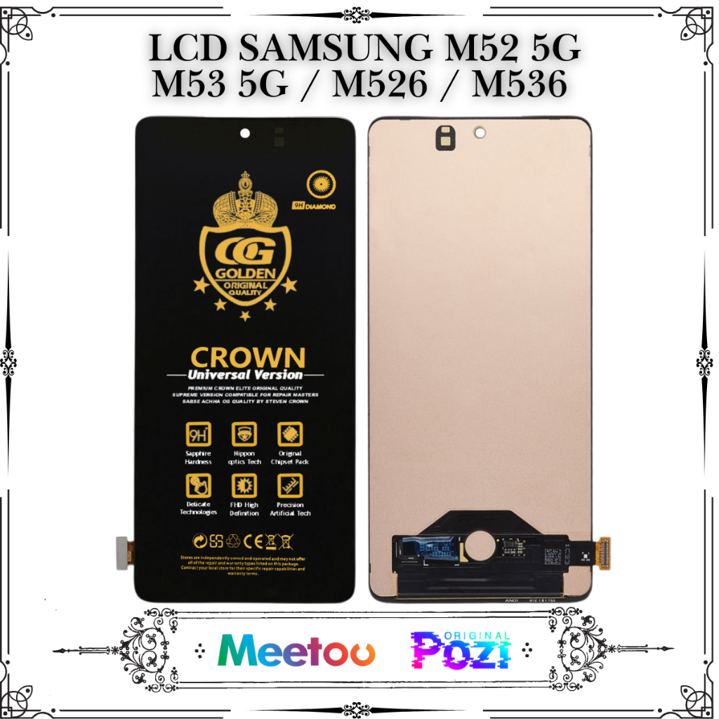 LCD SAMSUNG M52 5G / (SAMSUNG GALAXY M52 5G) / M526 / M53 5G TOUCHSCREEN FULLSET COMPLETE ORIGINAL