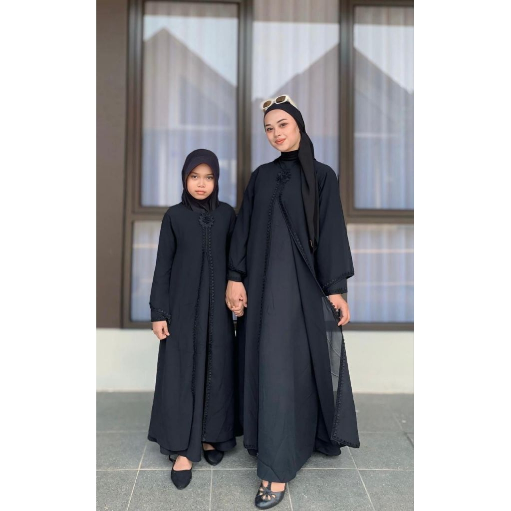Gamis Abaya Turki Premium Couple Dewasa Dan Anak Viral