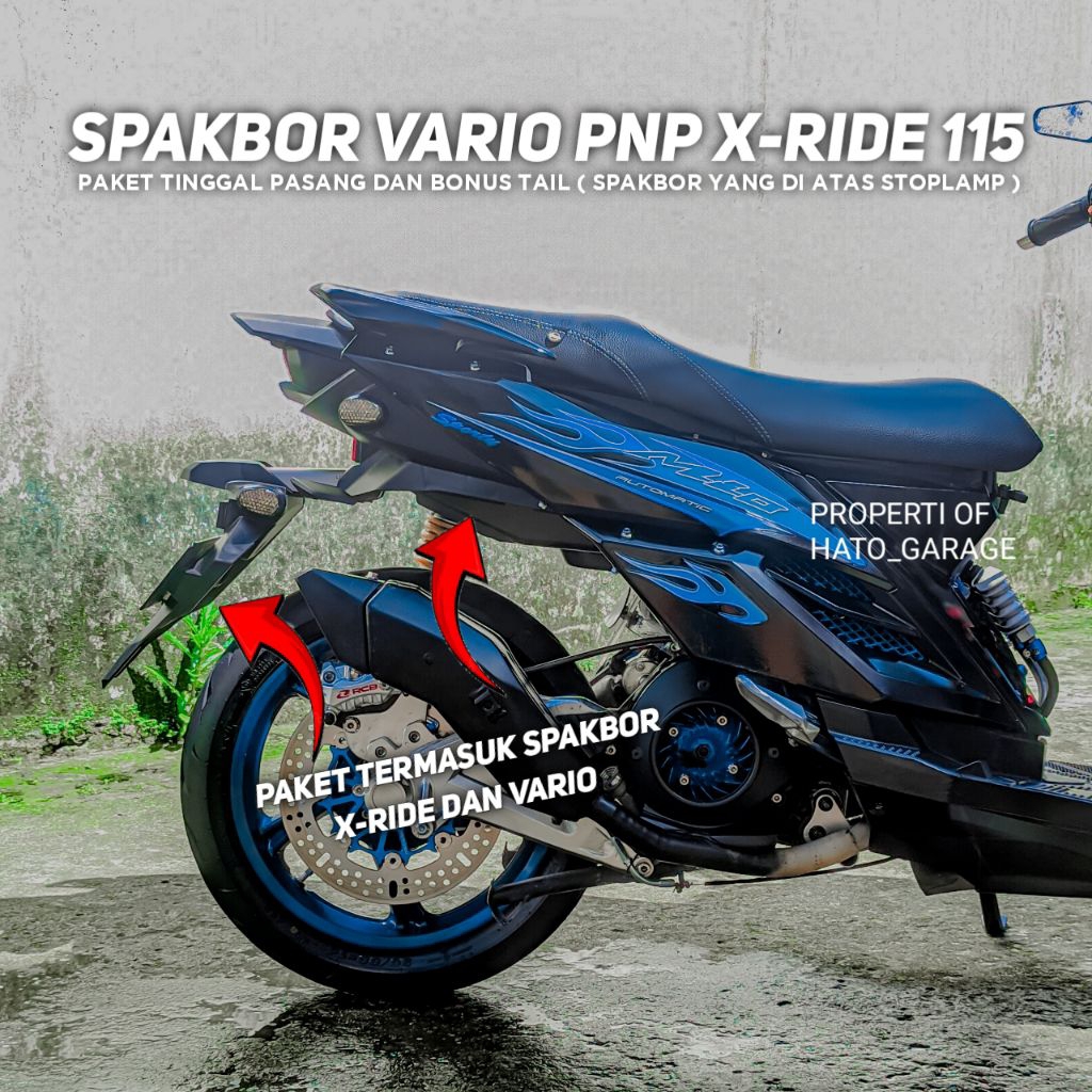 Spakbor Custom Vario 150/160 PNP X-RIDE 115 - Spakbor Vario Pnp X-Ride