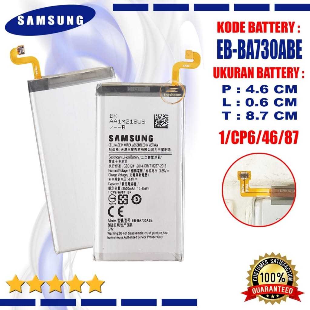 Baterai High Quality EB-BA730ABE Untuk Hp Samsung Galaxy A8+ 2018 A8 Plus A730 A8plus A730F SM-A730F