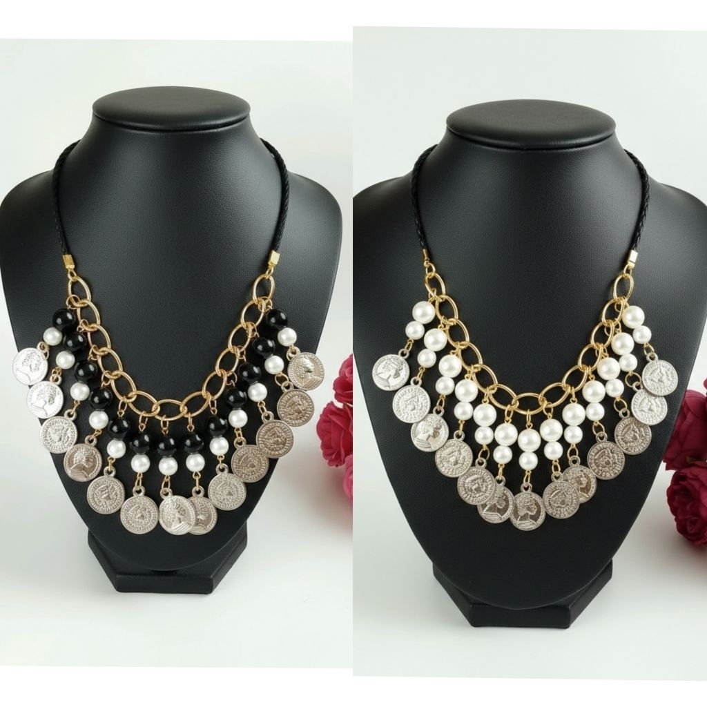 kalung wanita simple mutiara kalung aksesoris fashion
