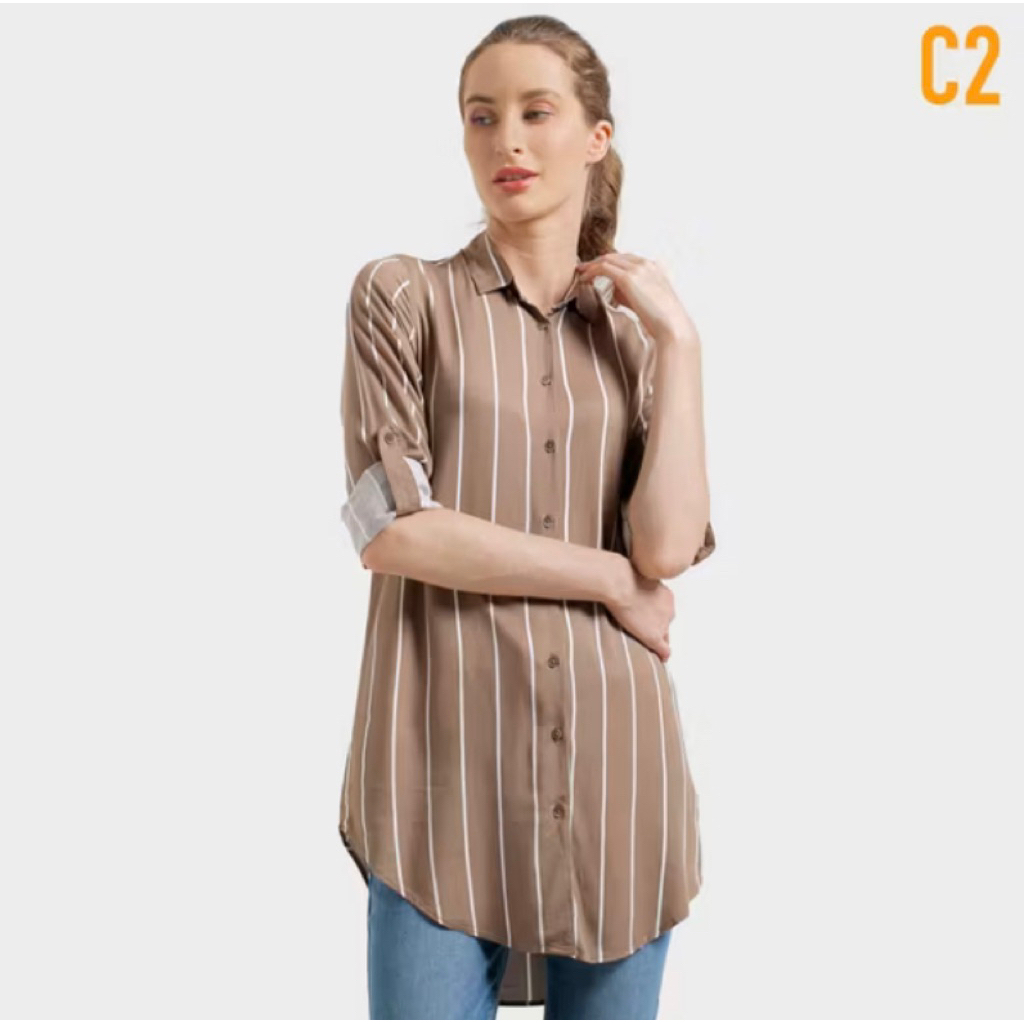 PRELOVED KEMEJA C2 stripe