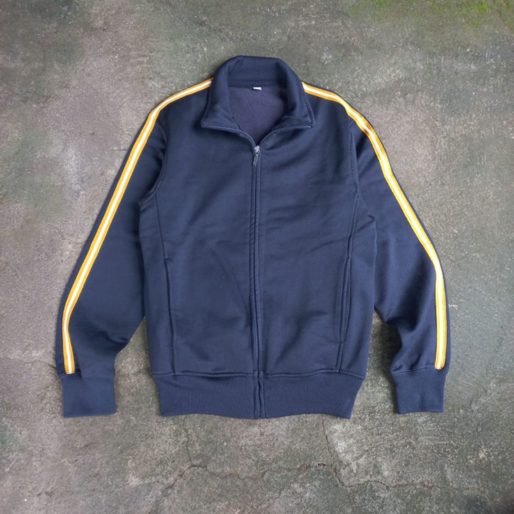 Uniqlo Tracktop Sport Jacket Navy Spellout