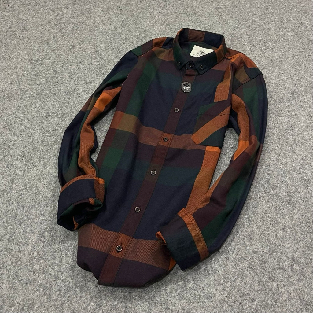 Kemeja Flanel Lengan Panjang Kemeja Pria casual Kemeja flanel Official JackBrown